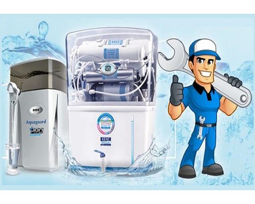 Indian Technician Installing Aqua Water Purifying System - AK Enterprises Water Purification Services
